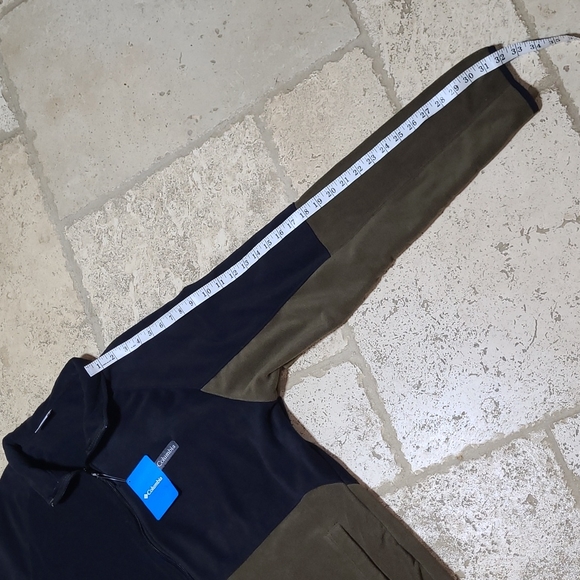 Columbia Basin Fleece Full Zip Green And Blue Jacket Size XL - Picture 4 of 6